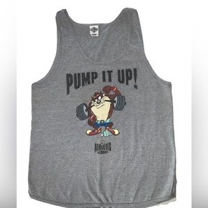 Vintage 1991 Looney Tunes Tasmanian Devil Men’s Large Acme Clothing Tag Tank Top